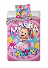 Posciel-bawelniana-140x200-Masza-i-Niedzwiedz-Masha-Party-DWUSTRONNA.jpg